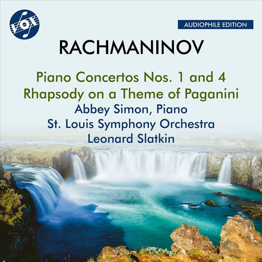 Rachmaninoff: Concertos Nos. 1 & 4; Paganini Rhapsody / Simon, Slatkin, SLSO