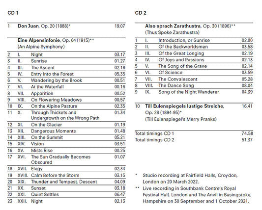 Santtu Conducts Strauss - Don Juan; Eine Alpensinfonie; Also