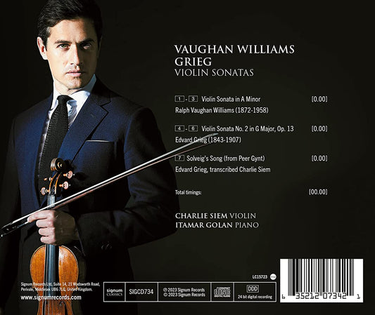 Vaughan Williams & Grieg: Violin Sonatas