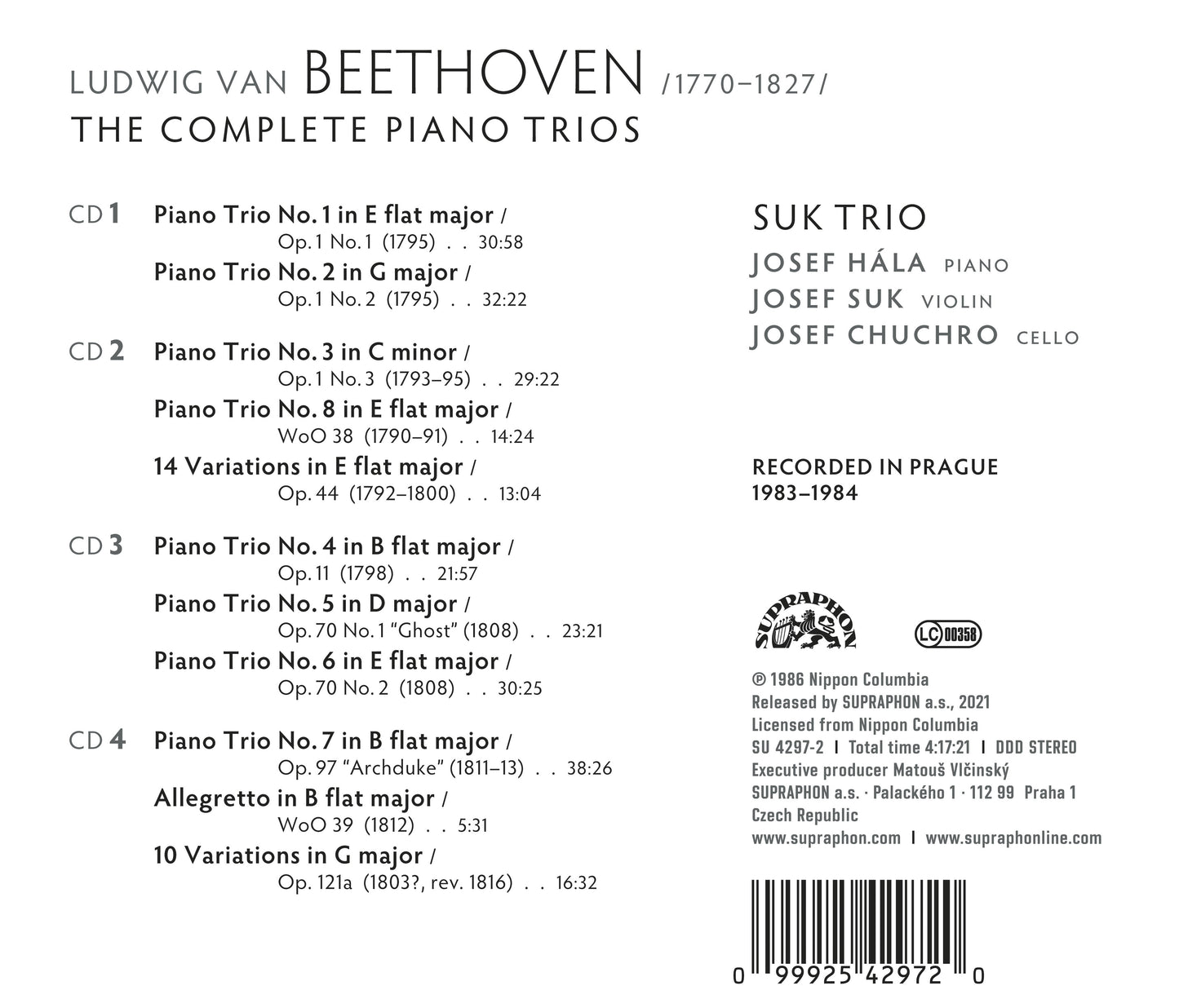 The Complete Piano Trios