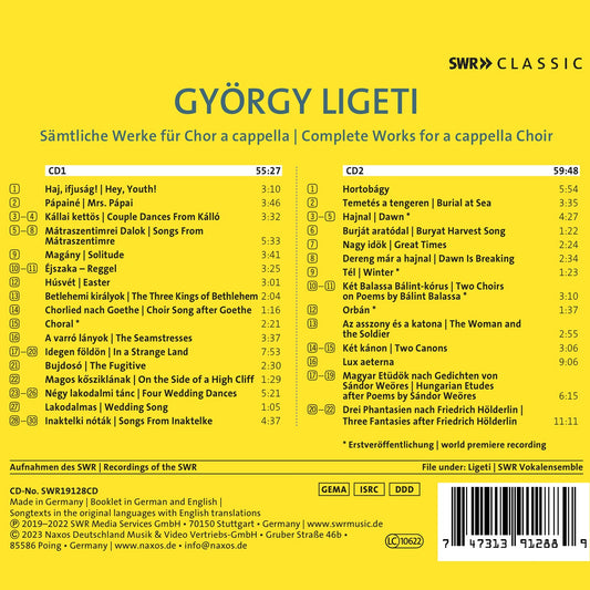 Ligeti: Complete Works For A Cappella Choir