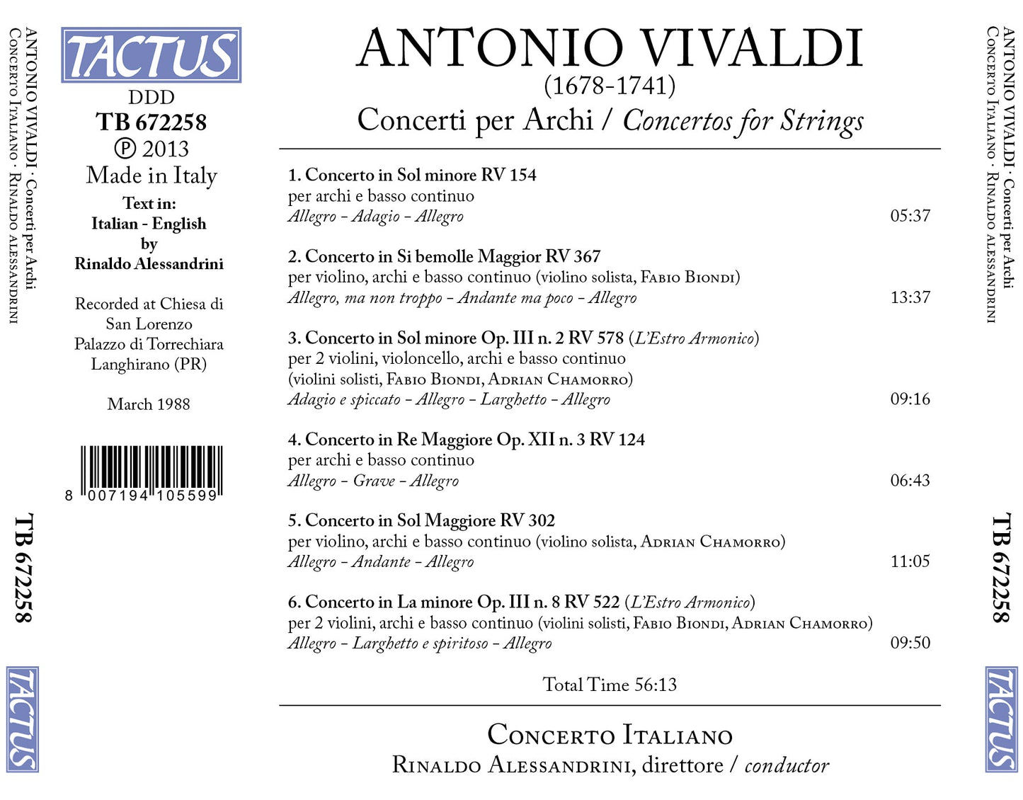 Vivaldi: Concertos for Strings