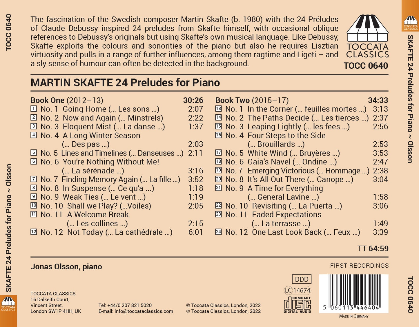 Skafte: 24 Preludes for Piano