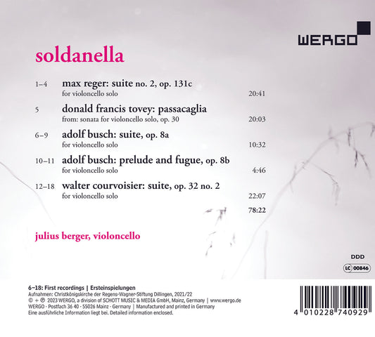 Busch, Courvoisier, Reger & Tovey: Soldanella – Works for Vi