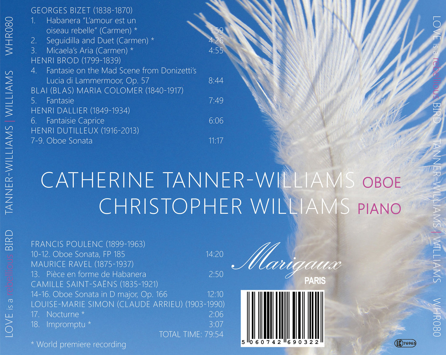 Love Is A Rebellious Bird - French Music For Oboe & Piano